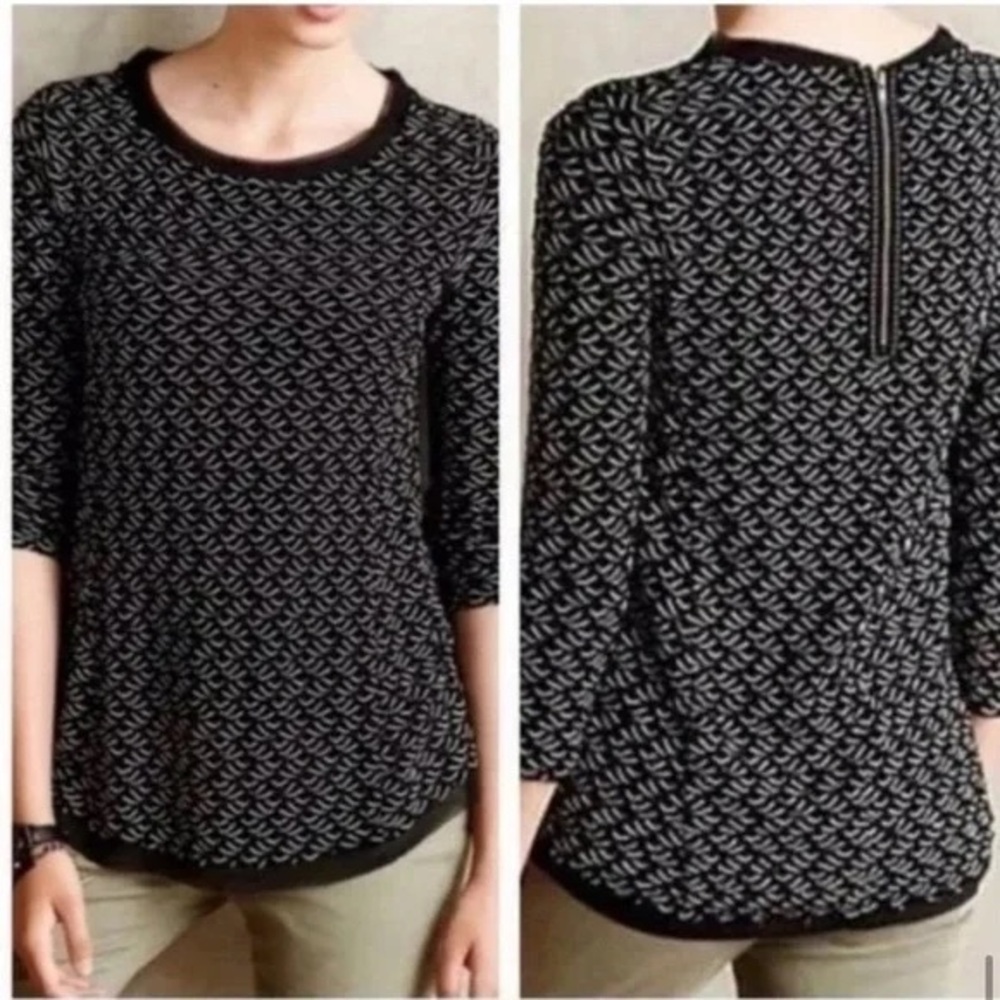 Anthropologie - Postmark long sleeve blouse top